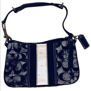 COACH Authentic Blue Jean Suede Purse